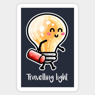 Kawaii Cute Travelling Light Pun Sticker